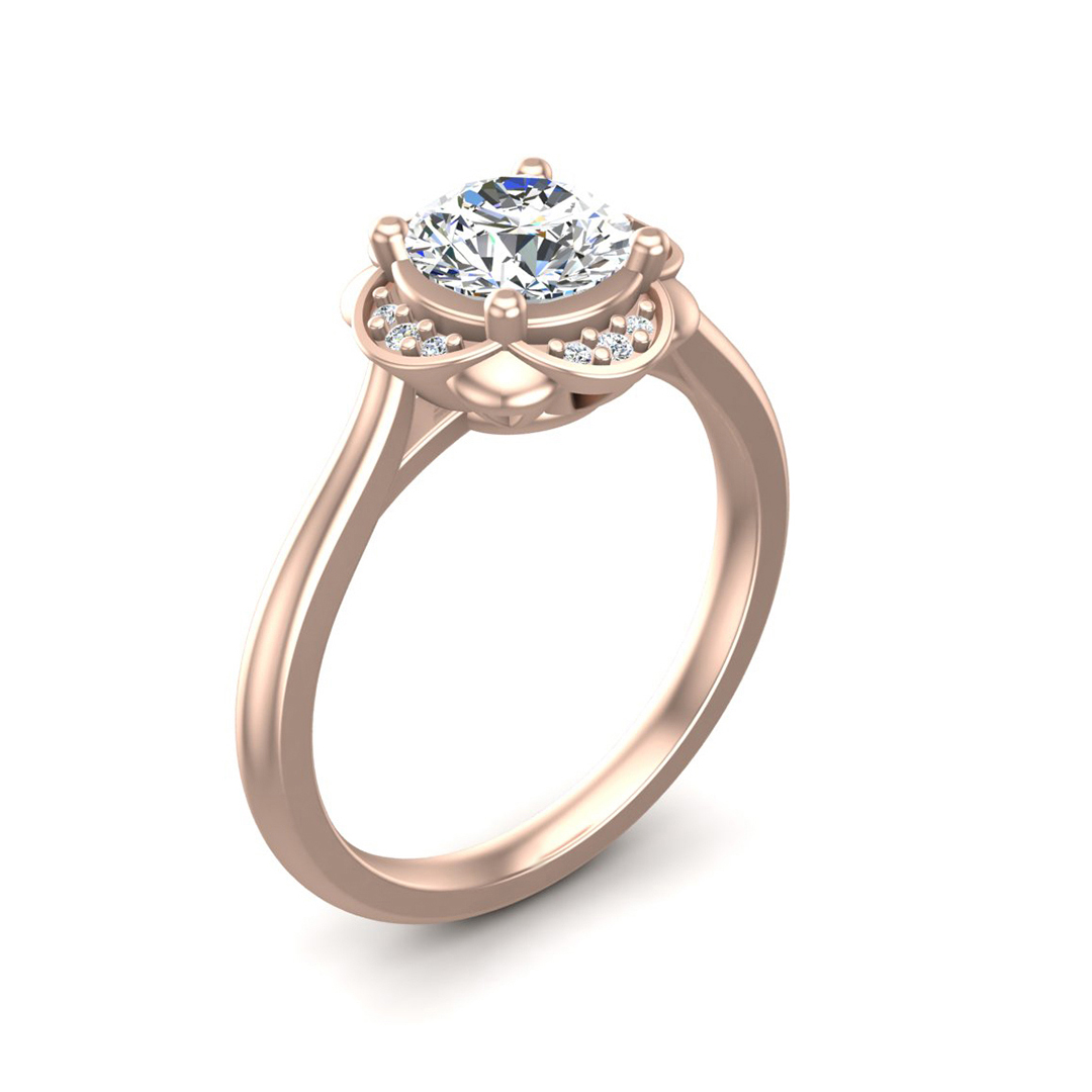 Mariah Halo Engagement Ring